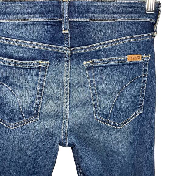 Joe’s Jeans Blue Japanese Denim the Icon Ankle Midrise In Sonoe Raw Cuff Size 28 - Picture 16 of 16